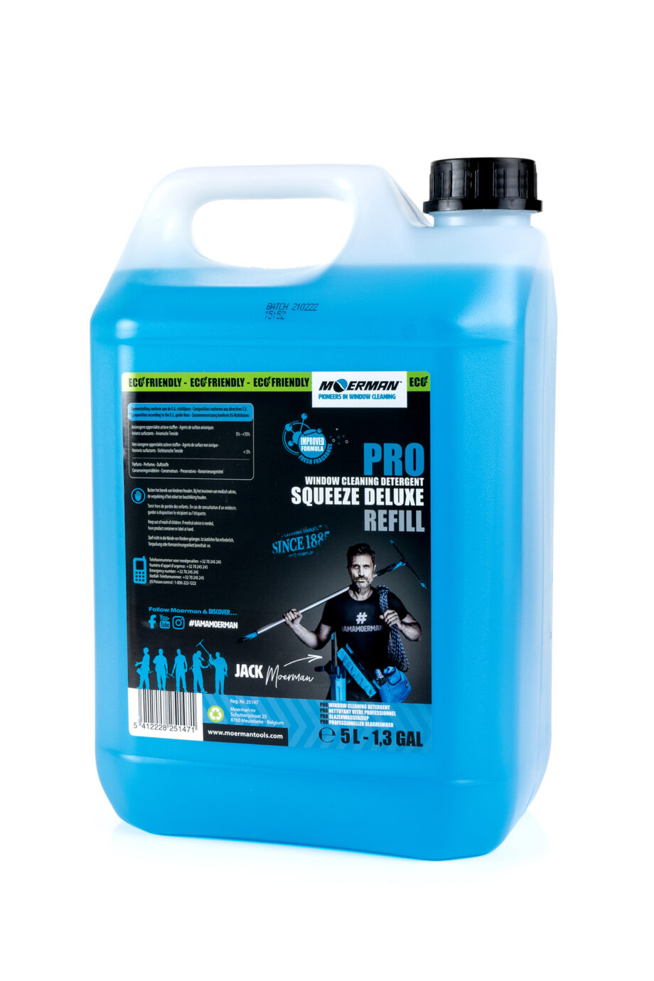 Bidon de détergent liquide Moerman Squeeze Deluxe Refill de 5 L ref 25147.