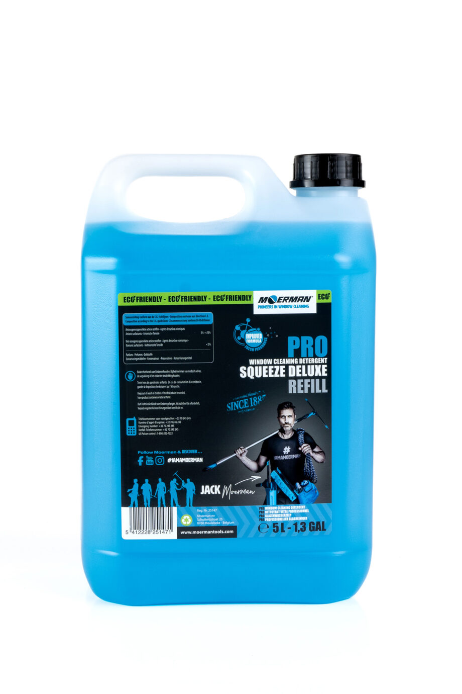 Bidon de détergent liquide Moerman Squeeze Deluxe Refill de 5 L ref 25147.