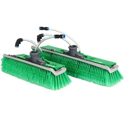 Brosse courbée Unger nLITE fleurée (poils verts) ref NFR28 & NFR41