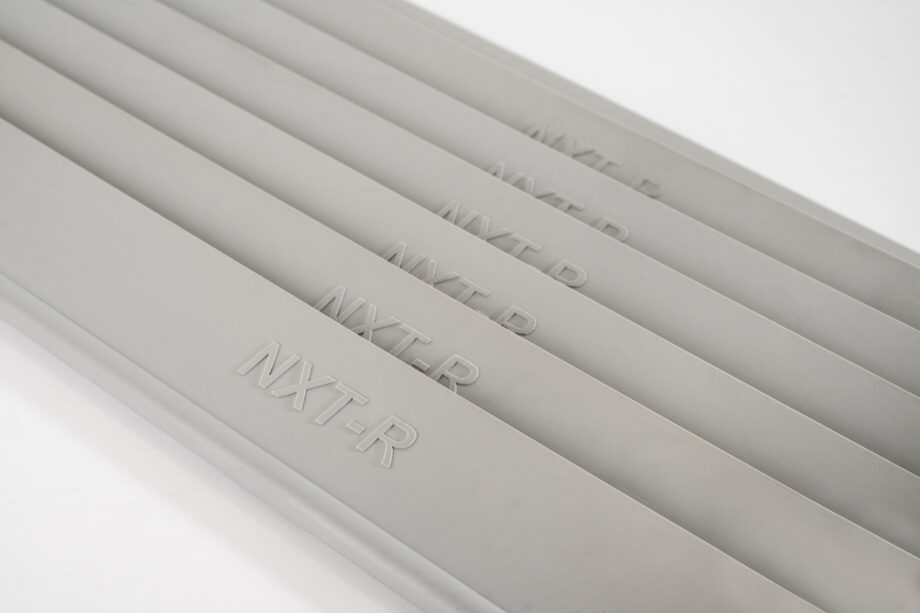 Caoutchouc Moerman NXT-R Silver Edition en silicone et découpe 90° 35 cm ref 28018 & 28019.