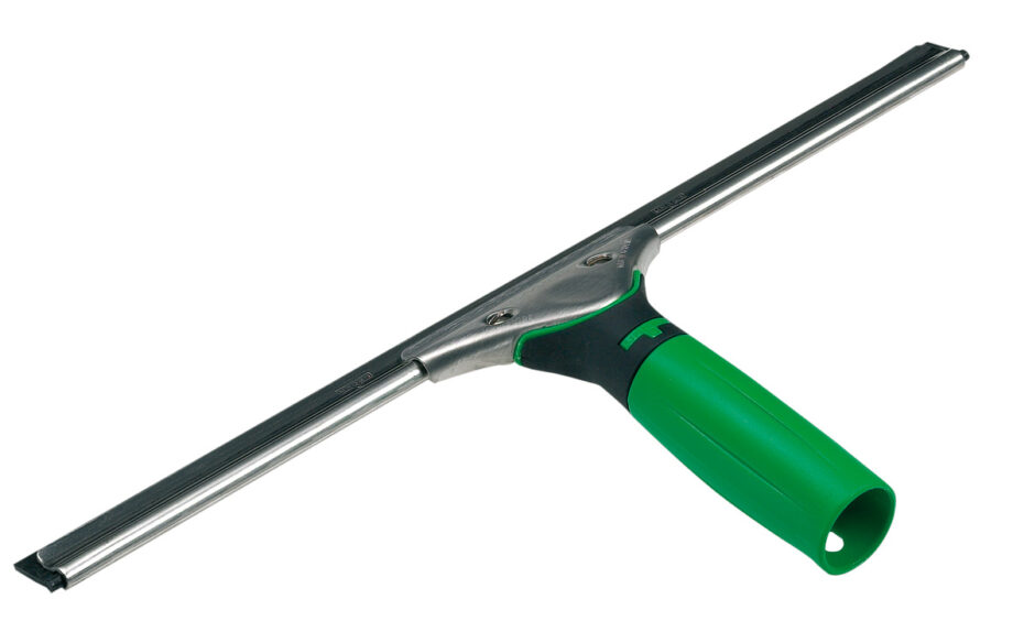 ErgoTec raclette complète Unger 25 cm (poignée verte + baguette 25 cm caoutchouc souple, soft).