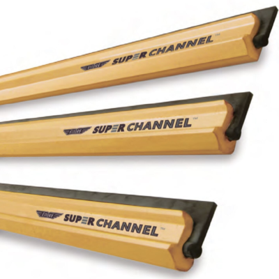 barrette / baguette Ettore Super Channel en aluminium avec caoutchouc ref 11010 & 11020