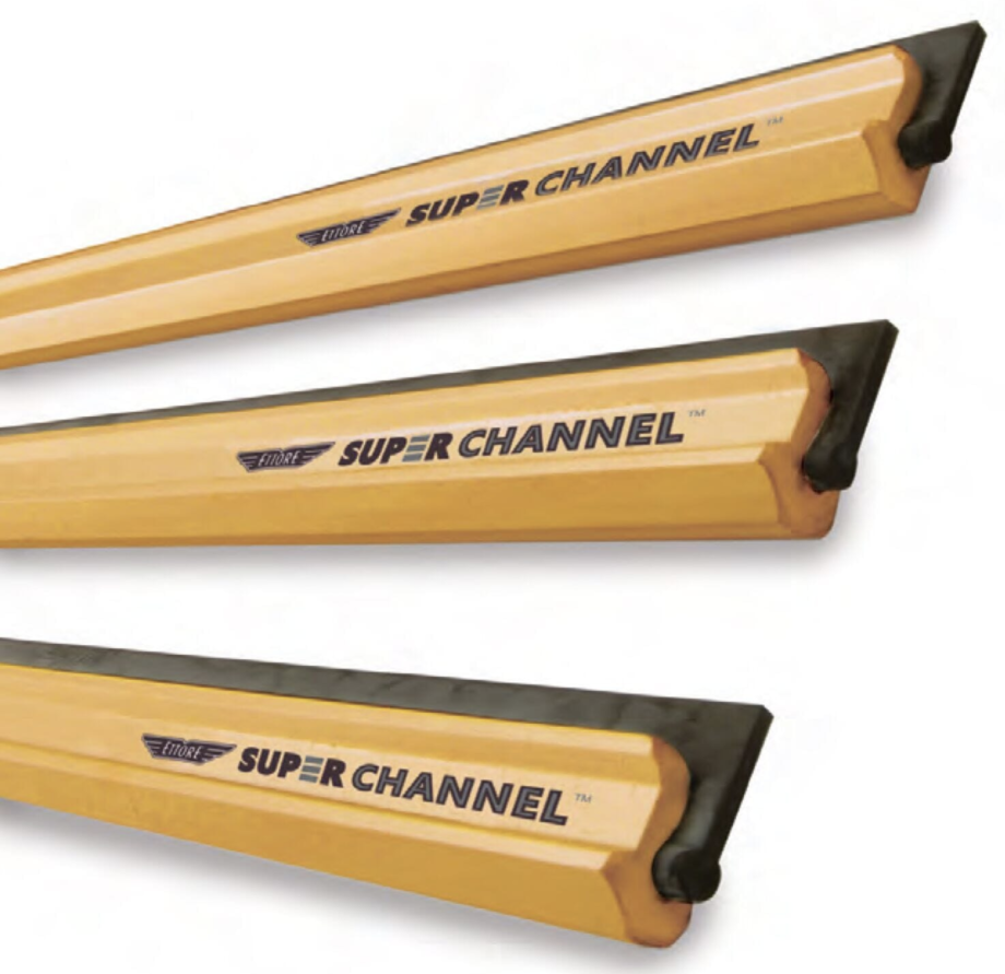 barrette / baguette Ettore Super Channel en aluminium avec caoutchouc ref 11010 & 11020