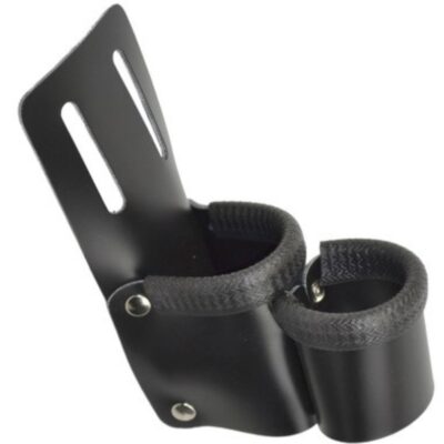 Poche Ettore Holster pour raclette double en cuir noir ref 2046.