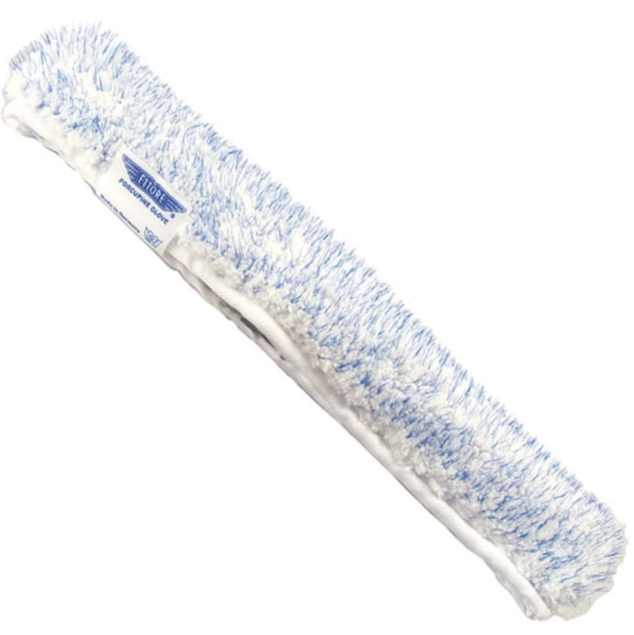 housse de mouilleur Ettore en microfibre de couleur bleu clair et blanc ref 58014 & 58018.