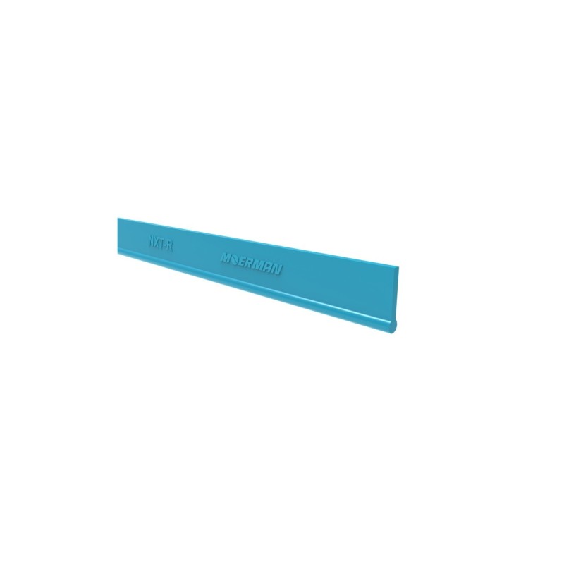 Lame de caoutchouc Moerman NXT-R en caoutchouc naturel bleu turquoise découpe 90° ref RP-RS-25868 & RP-RS-25869.
