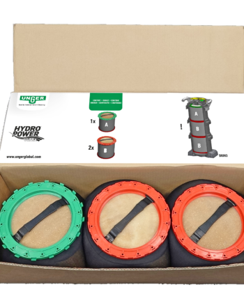 Pack de résine Unger HydroPower Ultra 1 vert & 2 rouges ref DIUB3