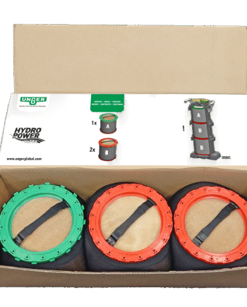 Pack de résine Unger HydroPower Ultra 1 vert & 2 rouges ref DIUB3