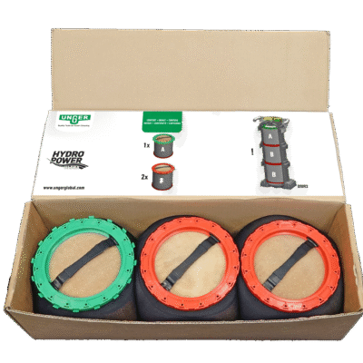 Pack de résine Unger HydroPower Ultra 1 vert & 2 rouges ref DIUB3