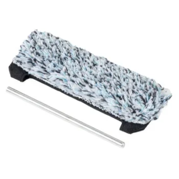 Pad Moerman Fugu FLIQ en microfibre noir, bleu, blanc avec barre de fixation 15 cm ref 27931.