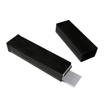 Cartouche Unger en plastique noir de lames en acier inox (pour grattoir) ref ENB10 & ENB15