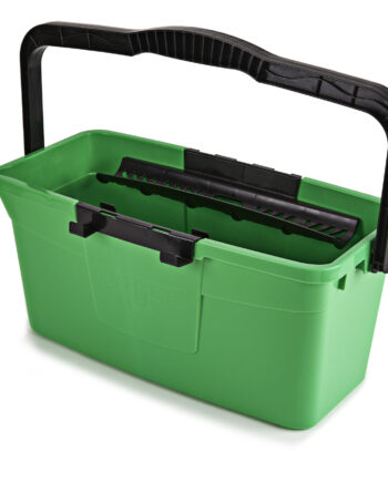 Seau de 12 litres couleur verte Unger avec porte outils.