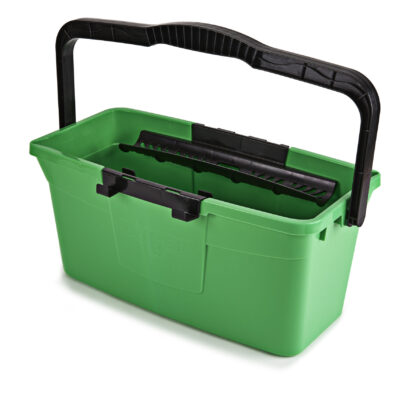 Seau de 12 litres couleur verte Unger avec porte outils.
