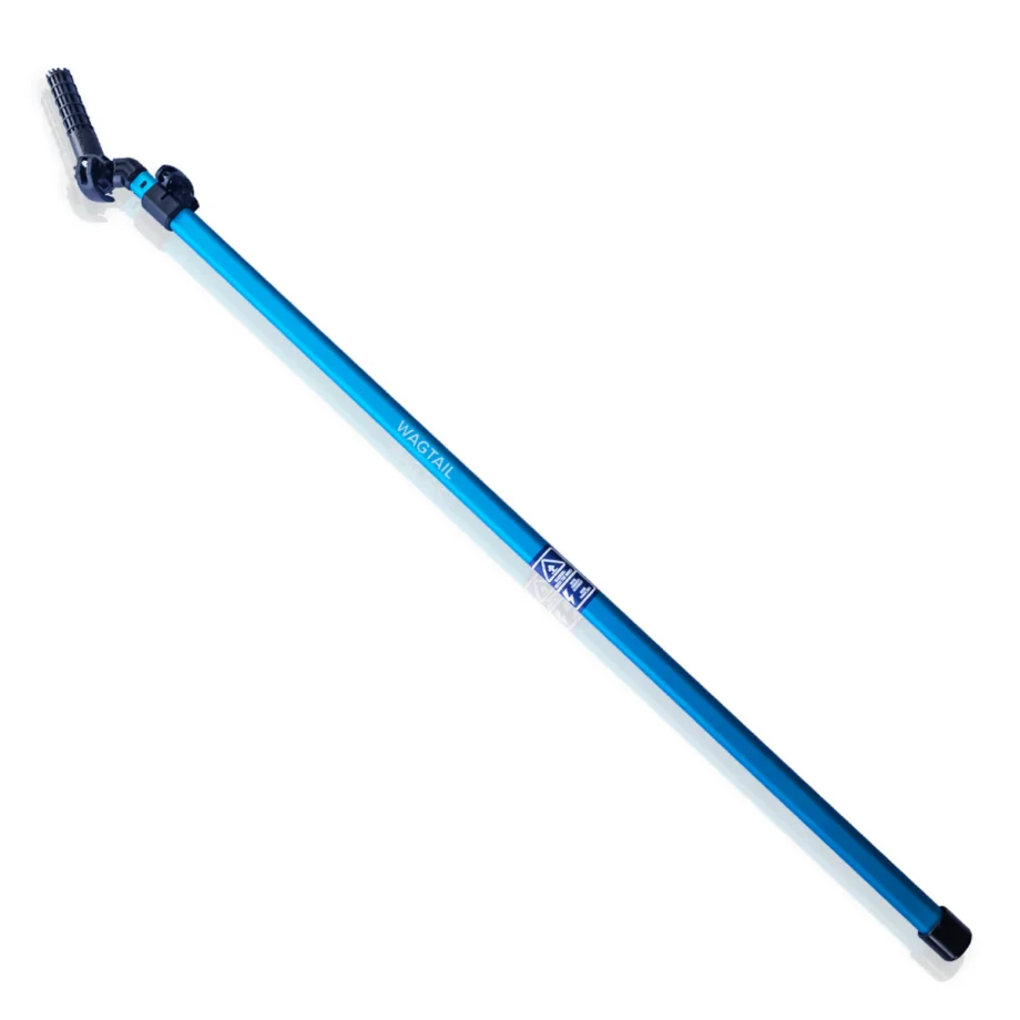 Perche télescopique en aluminium de type "Trad-pole" Wagtail Extension Pole 6 ft / 1.8 m avec adaptateur d'angle