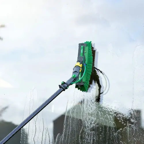 Brosse Unger nLITE Power complète à poils fleurés verts