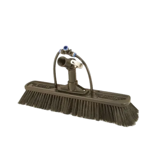 Brosse Ettore Aquaclean en poils de nylon et poils de sanglier avec adaptateur d'angle inclus