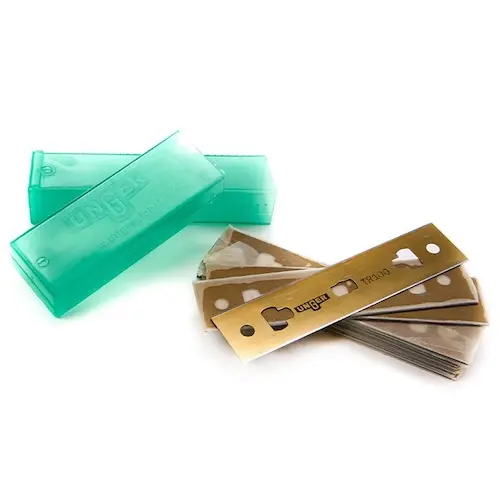 Etui en plastique de 25 lames en carbone pour grattoirs Unger