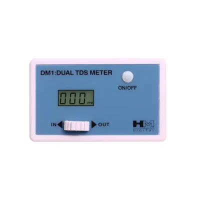 Compteur numérique de PPM HM Digital DM1 In-Line Dual TDS Meter Monitor + 2 connecteurs John Guest 1/4" Union Tee