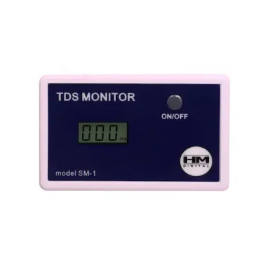 Compteur numérique de PPM HM Digital SM-1 : In-Line Single TDS Meter Monitor + 1 connecteur John Guest 1/4" Union Tee