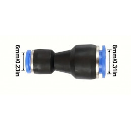 Connecteur raccord rapide push-fit Unger 6 mm > 8 mm