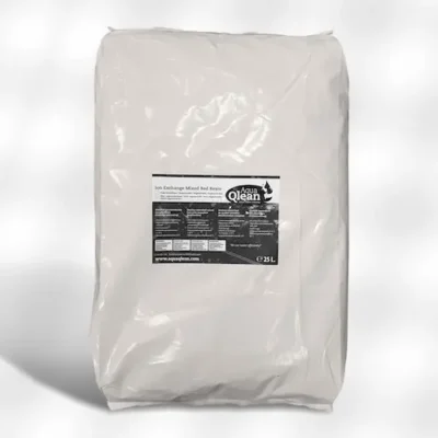 Sac de 25 litres de résine à double lit mélangé AquaQlean - Ion exchange mixed bed resin
