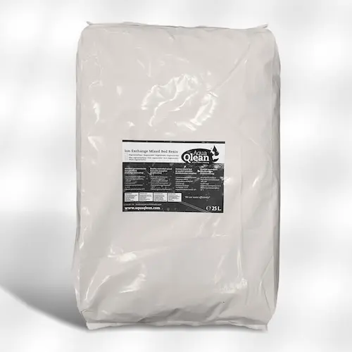 Sac de 25 litres de résine à double lit mélangé AquaQlean - Ion exchange mixed bed resin