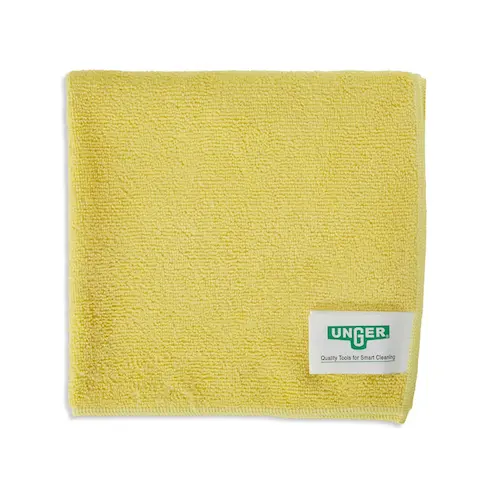 Chiffon Unger en microfibre épaisse de couleur jaune 40 cm x 40 cm SmartColor Microwipe 500 à l'unité