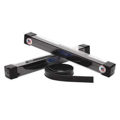 Cartouche de 12 lames de caoutchoucs naturels Ettore Master de couleur noire