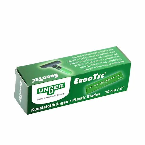 Etui de 10 lames en plastique de 10 cm pour grattoir Unger ErgoTec EG100