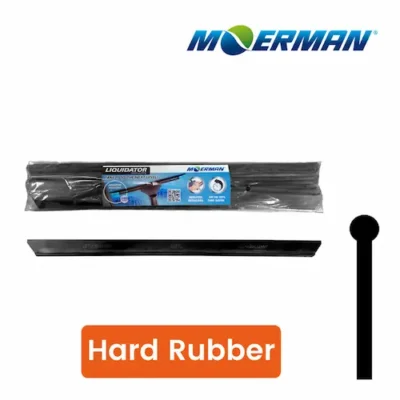 Sachet de 10 lames de caoutchouc Moerman Dura-Flex® Hard Rubber Liquidator Cut découpe biseautée 45° de couleur noire
