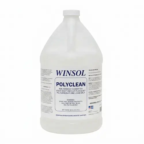 Produit nettoyant non abrasif pour polycarbonate et Plexiglas Winsol Polyclean