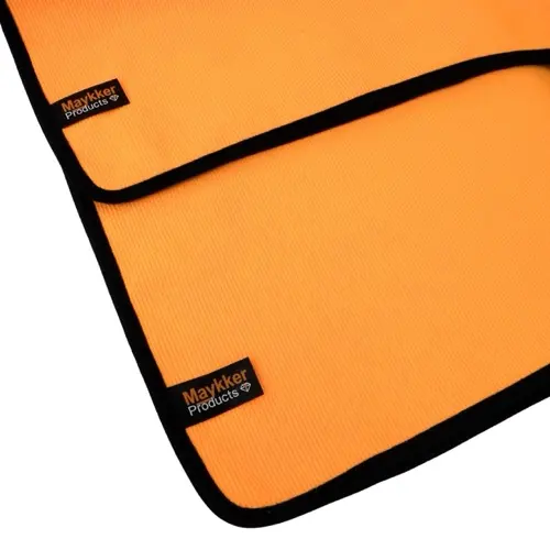 Chiffon en microfibre douce Maykker Terry Towel de couleur orange