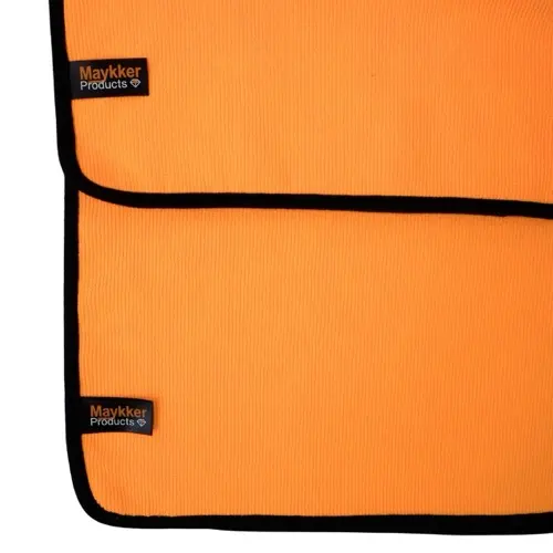 Chiffon en microfibre douce Maykker Terry Towel de couleur orange