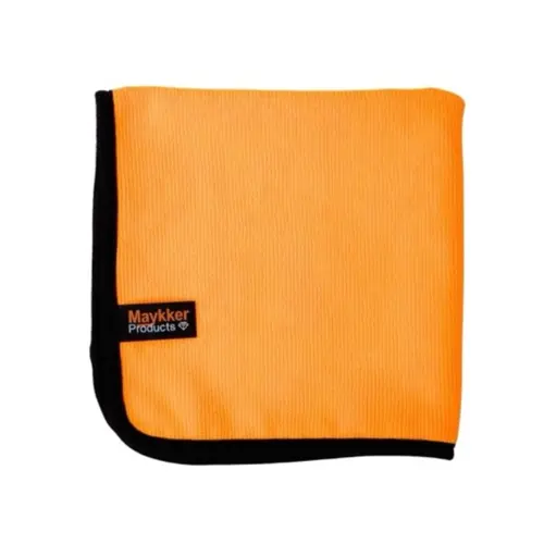 Chiffon en microfibre douce Maykker Terry Towel de couleur orange
