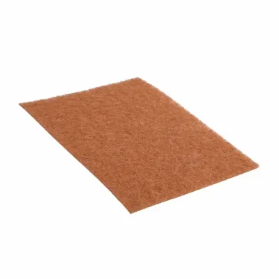 Pad de récurage en fibres de polyester avec coquilles de noix concassées 22 cm x 15 cm