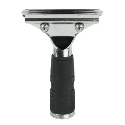 Poignée de raclette Ettore Quick Release en acier inoxydable avec manche en caoutchouc pour barrettes larges de type Super Channel