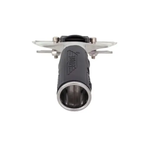Poignée de raclette Ettore Quick Release en acier inoxydable avec manche en caoutchouc pour barrettes larges de type Super Channel